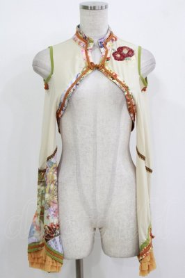 Preview of 椿刺繍ショートボレロ  生成