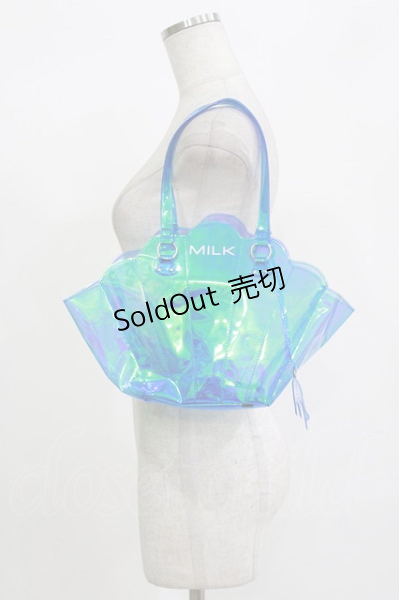 画像1: MILK / シェルバッグ  ブルー H-26-08-27-1058-ML-BG-AK-ZH (1)