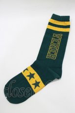 画像1: Candy Stripper / YENER RIB SOX  グリーン H-26-08-27-1060-PU-ZA-KB-ZH (1)