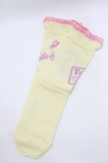 画像1: Shirley Temple / アルファベットカードソックス 22-24cm クリーム H-26-08-27-1067-ET-ZA-KB-ZH (1)