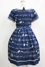 画像3: Emily Temple cute / MARINEロゴワンピース  ネイビー H-26-08-27-1001-ET-OP-AK-ZH (3)