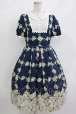 画像1: Emily Temple cute / Marguerite Gardenワンピース M ネイビー H-26-08-27-1002-ET-OP-AK-ZH (1)