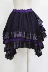 画像3: Qutie Frash / ドラゴンサテンスカート  パープル H-26-08-27-1016-QU-SK-KB-ZH (3)