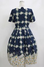 画像3: Emily Temple cute / Marguerite Gardenワンピース M ネイビー H-26-08-27-1002-ET-OP-AK-ZH (3)