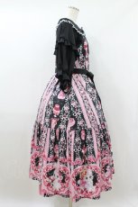 画像3: Royal Princess Alice / Strawberry Sweets・飴ノ森ふみかコラボ ロングワンピース Free ブラック H-26-08-28-038-LO-OP-NS-ZH (3)