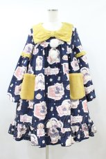 画像1: To Alice / チェックワンピース M ネイビー H-26-08-28-048-LO-OP-NS-ZH (1)