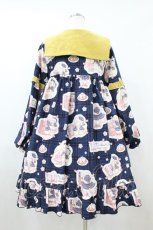画像2: To Alice / チェックワンピース M ネイビー H-26-08-28-048-LO-OP-NS-ZH (2)