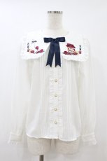 画像1: Amavel / Fruits Berry Jamブラウス Free オフ/ネイビー H-26-08-28-056-CA-BL-NS-ZH (1)