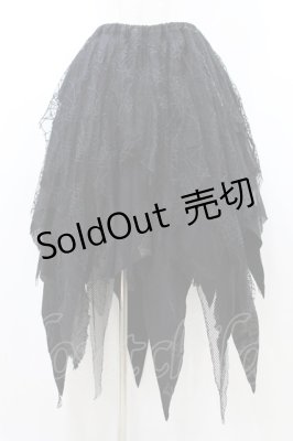 Preview of 蜘蛛メッシュプリントスカート  黒