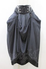 画像1: Ozz Croce / コルセットスカート  グレー×黒 H-26-08-28-1031-OO-SK-AK-ZH (1)