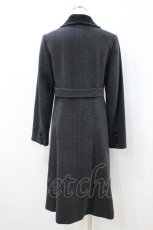 画像2: Jane Marple / ベルベットカラーウールコート M グレー H-26-08-28-1048-JM-CO-AK-ZH (2)