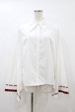 画像1: To Alice / 巫女ブラウス M ホワイト H-26-08-28-1056-LO-BL-AK-ZH (1)