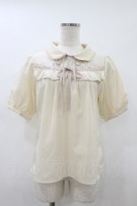 画像1: axes femme POETIQUE / モチーフレースフリルブラウス M 生成り H-26-08-28-1060-AX-BL-NS-ZH (1)