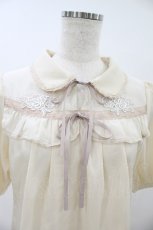 画像3: axes femme POETIQUE / モチーフレースフリルブラウス M 生成り H-26-08-28-1060-AX-BL-NS-ZH (3)