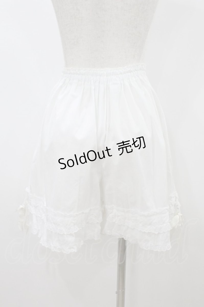 画像2: metamorphose / 綿混レースドロワーズ F 白 H-26-08-28-1015-ME-PA-KB-ZH (2)