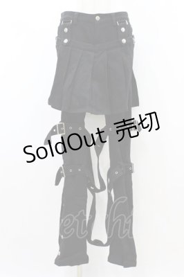 Preview of ラップ付きベルトパンツ  黒