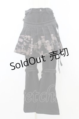 Preview of ラップ付きベルトパンツ  黒