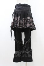 画像2: h.ANARCHY / ラップ付きベルトパンツ  黒 H-26-08-28-1019-HN-PA-AK-ZH (2)