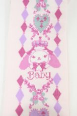 画像2: BABY,THE STARS SHINE BRIGHT / くみゃちゃんの Fun Fun School Coronation柄オーバーニーソックス 22-24cm ピンク H-26-08-28-1002-BA-ZA-YZ-ZH (2)