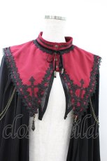 画像4: Ozz oneste / 薔薇刺繍ポンチョ  赤×黒 H-26-08-28-1022-OO-JA-AK-ZH (4)
