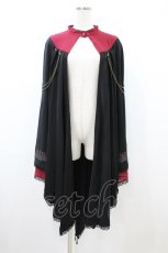 画像5: Ozz oneste / 薔薇刺繍ポンチョ  赤×黒 H-26-08-28-1022-OO-JA-AK-ZH (5)