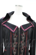 画像4: Ozz Croce / 薔薇刺繍ZIPジャケット  黒 H-26-08-28-1023-OO-JA-AK-ZH (4)