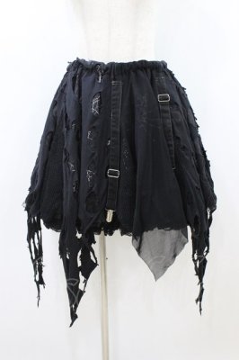 Preview of ガーター付きダメージスカート  黒