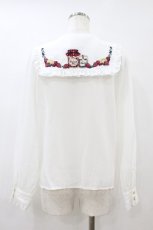 画像2: Amavel / Fruits Berry Jamブラウス Free オフ/ネイビー H-26-08-28-056-CA-BL-NS-ZH (2)