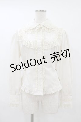 Preview of はしごレース丸衿ブラウス M 生成り