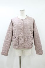 画像1: m petit by misako / マイメロタフタハートキルトJK L ピンク H-26-08-28-060-LO-JA-NS-ZH (1)