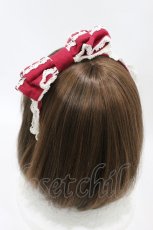 画像2: Angelic Pretty / リボンカチューシャ  レッド H-26-08-28-014-AP-AC-NS-ZH (2)