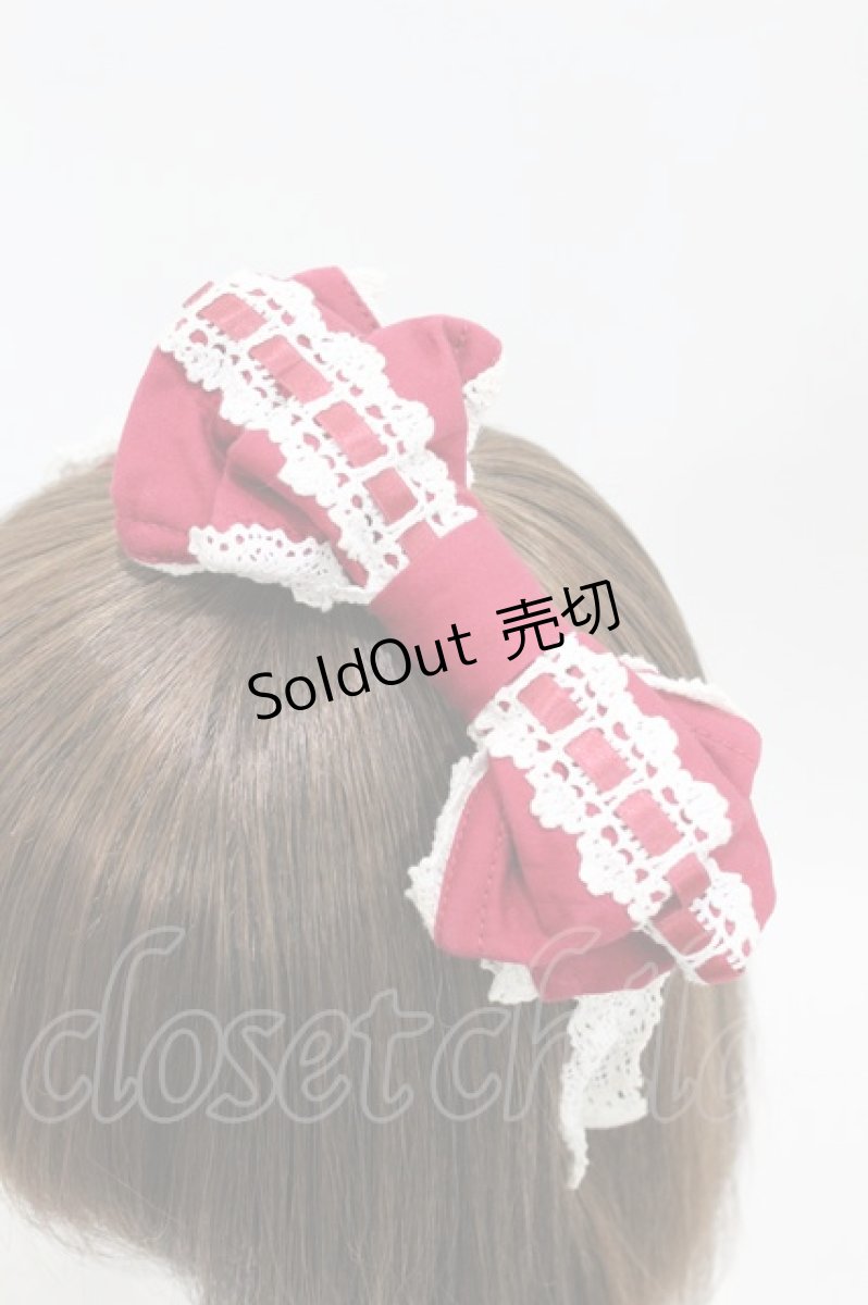 画像3: Angelic Pretty / リボンカチューシャ  レッド H-26-08-28-014-AP-AC-NS-ZH (3)