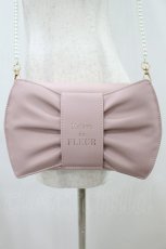 画像3: Maison de FLEUR / リボンパールバッグ  ピンク H-26-08-28-022-LO-BG-NS-ZH (3)