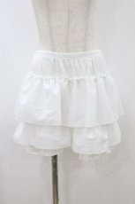 画像1: m petit by misako / 3部丈フリルドロワーズ M~L 白 H-26-08-28-031-LO-PA-NS-ZH (1)