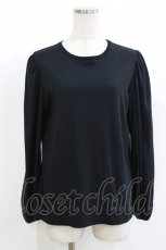 画像1: Jane Marple Dans Le Salon / Puffy sleeve pullover  ネイビー H-26-08-29-023-JM-TO-KB-ZH (1)