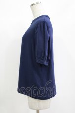 画像2: Jane Marple / Tulle Frill Puffy Sleeve Pullover  ネイビー H-26-08-29-031-JM-TO-KB-ZH (2)