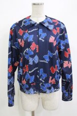 画像1: Jane Marple / Anniversary ribbonsジップアップブルゾン M ネイビー H-26-08-29-032-JM-TO-AK-ZH (1)