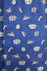 画像4: Jane Marple / Tumbling Diceのフリルカラーブラウス  ブルー H-26-08-29-033-JM-BL-KB-ZH (4)