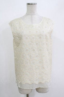 Preview of flower lace tops M アイボリー