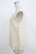 画像2: Jane Marple Dans Le Salon / flower lace tops M アイボリー H-26-08-29-045-JM-TO-AK-ZH (2)