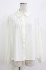 画像1: Jane Marple Dans Le Salon / Drape twill dress shirt   H-26-08-29-047-JM-BL-KB-ZH (1)