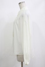 画像2: Jane Marple Dans Le Salon / Drape twill dress shirt   H-26-08-29-047-JM-BL-KB-ZH (2)