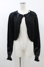 画像1: m petit by misako / AM*リボンニットボレロ L ブラック H-26-08-29-1046-LO-TO-NS-ZH (1)
