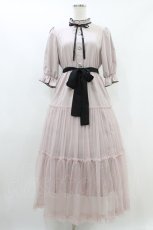 画像1: Lovely Tency / 眞白ありす/チュールワンピース L ピンク H-26-08-29-1024-LO-OP-NS-ZH (1)