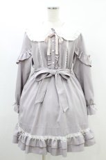 画像1: DearMyLove / はしごレースフリルリボンワンピース LL ラベンダー H-26-08-29-1026-GO-OP-NS-ZH (1)
