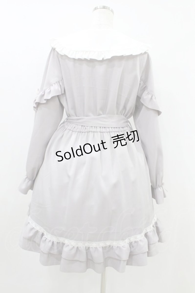 画像2: DearMyLove / はしごレースフリルリボンワンピース LL ラベンダー H-26-08-29-1026-GO-OP-NS-ZH (2)