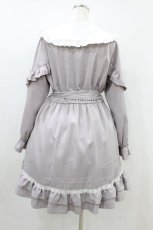 画像2: DearMyLove / はしごレースフリルリボンワンピース LL ラベンダー H-26-08-29-1026-GO-OP-NS-ZH (2)