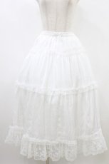 画像1: m petit by misako / MSKサテンキリカエペチSK LL 白 H-26-08-29-1033-LO-SK-NS-ZH (1)