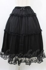 画像1: m petit by misako / MSKサテンキリカエペチSK LL 黒 H-26-08-29-1034-LO-SK-NS-ZH (1)