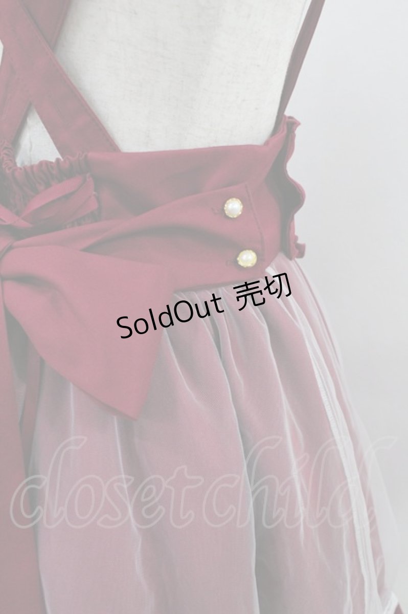 画像3: Amavel / Ribbon Ribbonチュールレイヤードスカート Free レッド H-26-08-29-1036-CA-SK-NS-ZH (3)